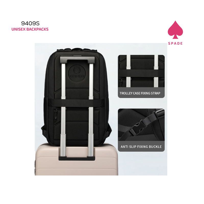 Ozuko Unisex Backpack 9409S