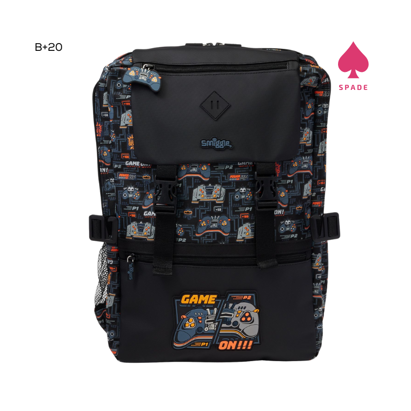 Smiggle Game on Console Attach Foldover Backpack B+20