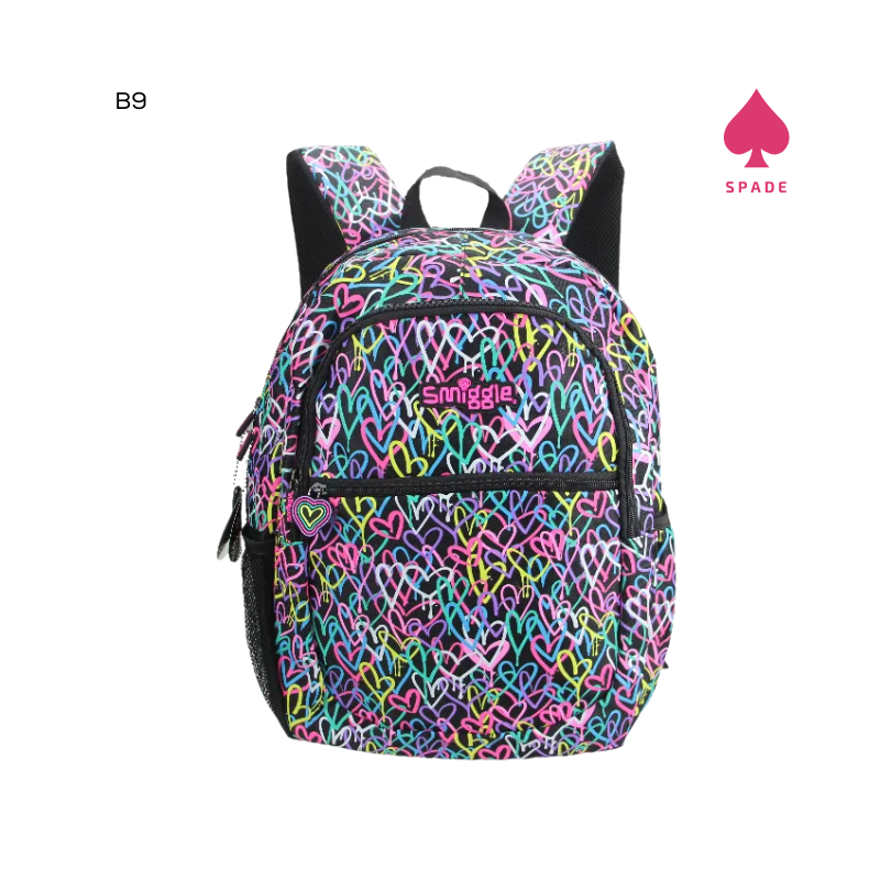 Smiggle Colourful Hearts Backpack B9