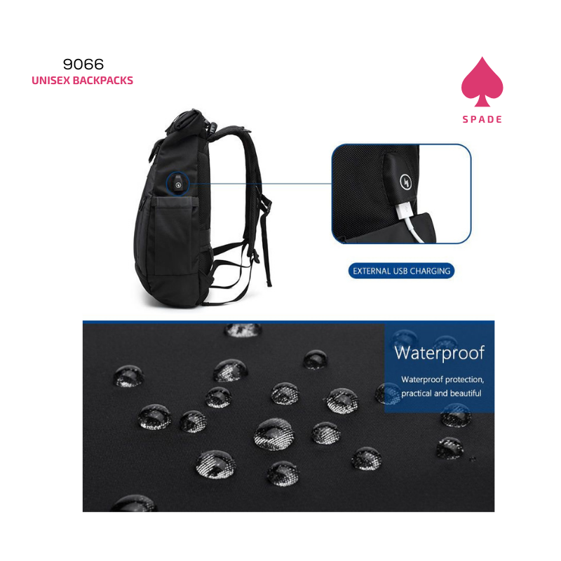 Ozuko Unisex Backpack - 9066