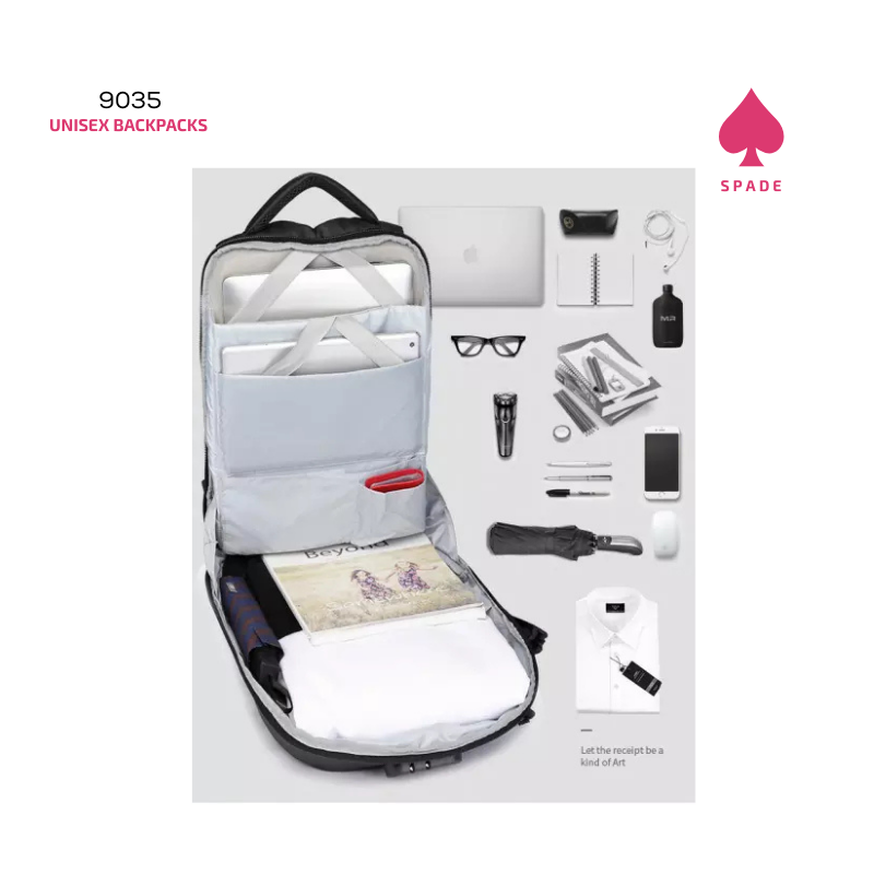 Ozuko Unisex Backpack - 9035