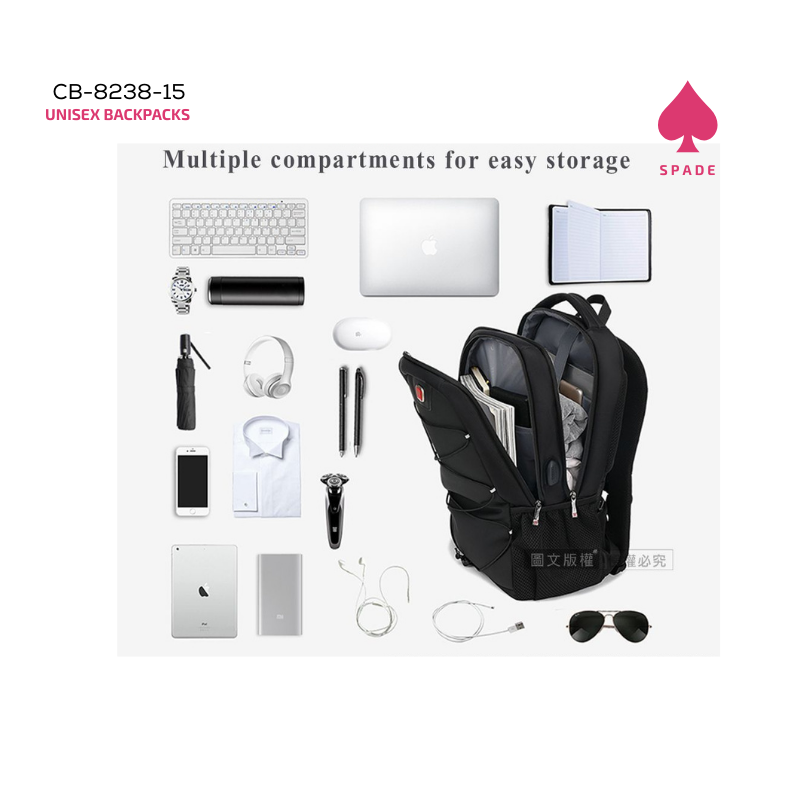 Coolbell Unisex Backpack CB-8238-15