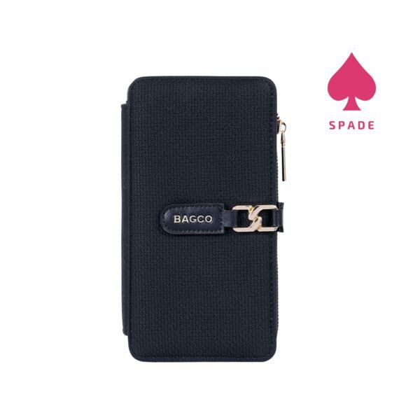 Bagco Textured Zip-Around Long Wallet