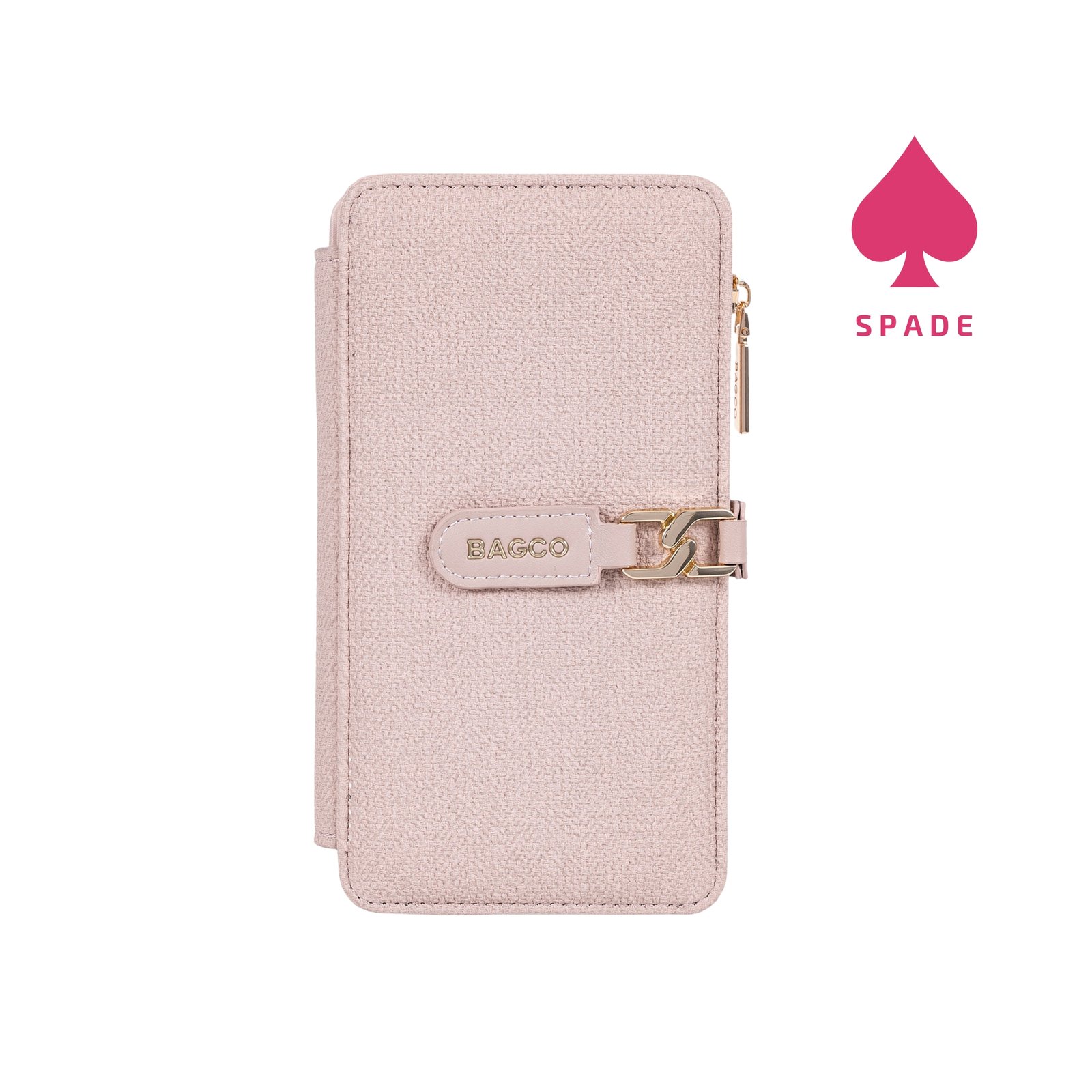 Bagco Textured Zip-Around Long Wallet