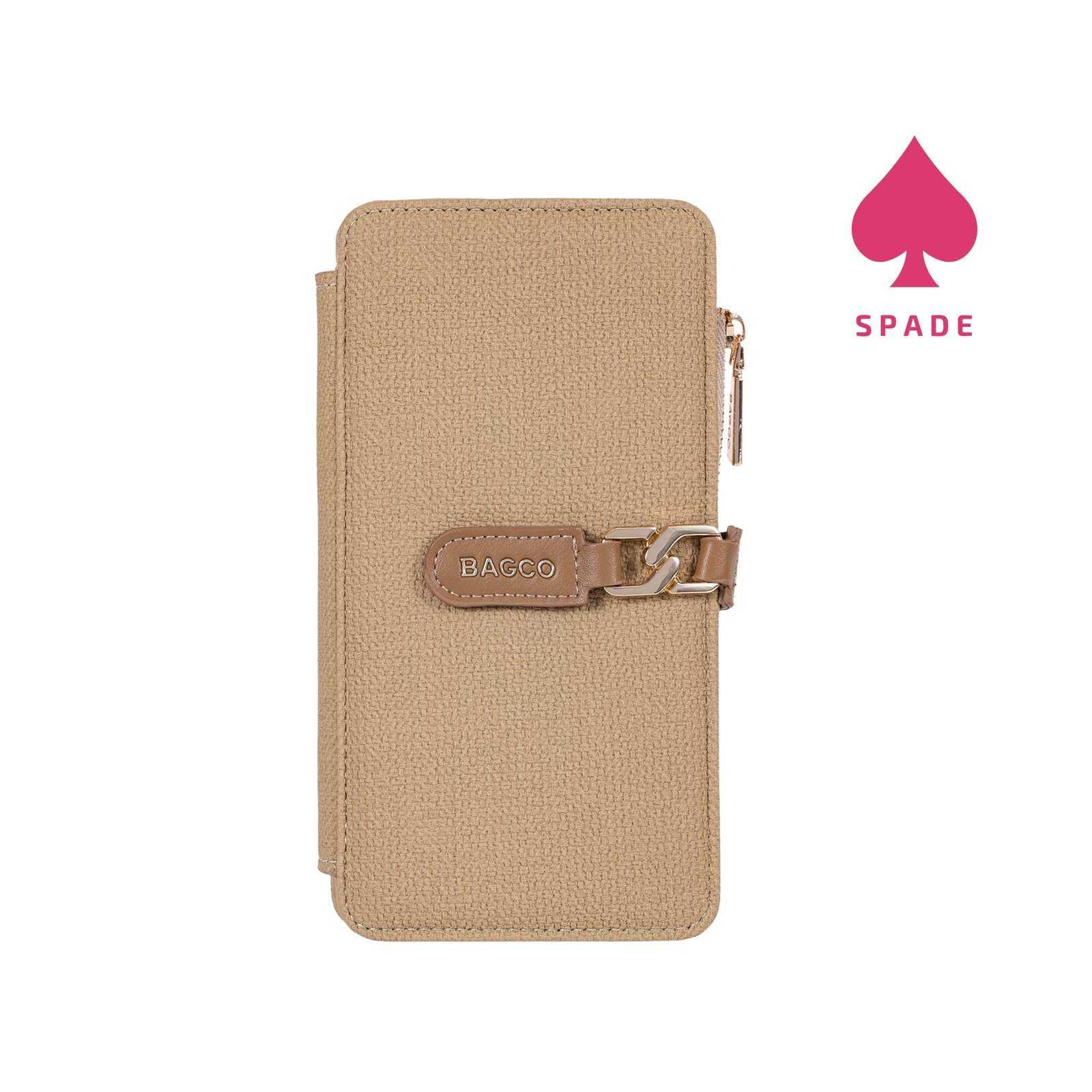 Bagco Textured Zip-Around Long Wallet