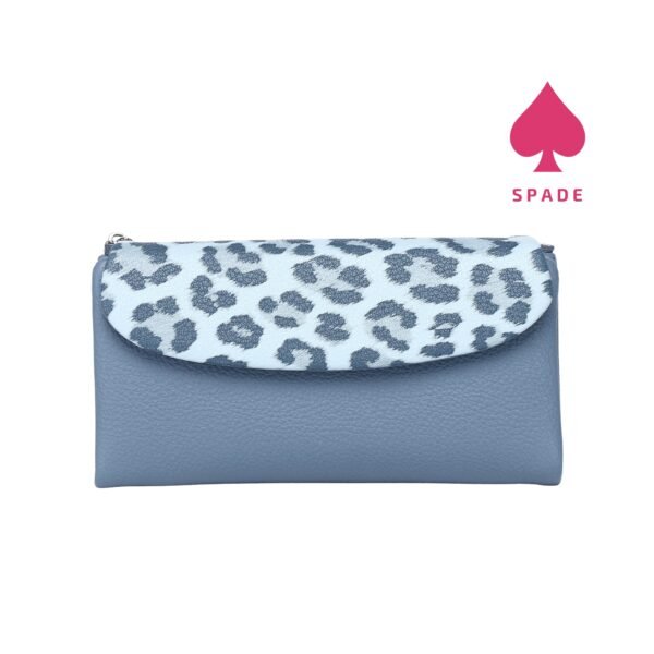 Chrisbella Leopard Print Flap Long Wallet