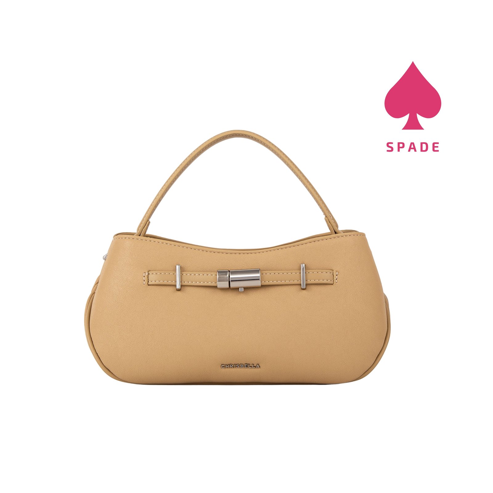 Chrisbella Turn-Lock Belt Detail Handbag