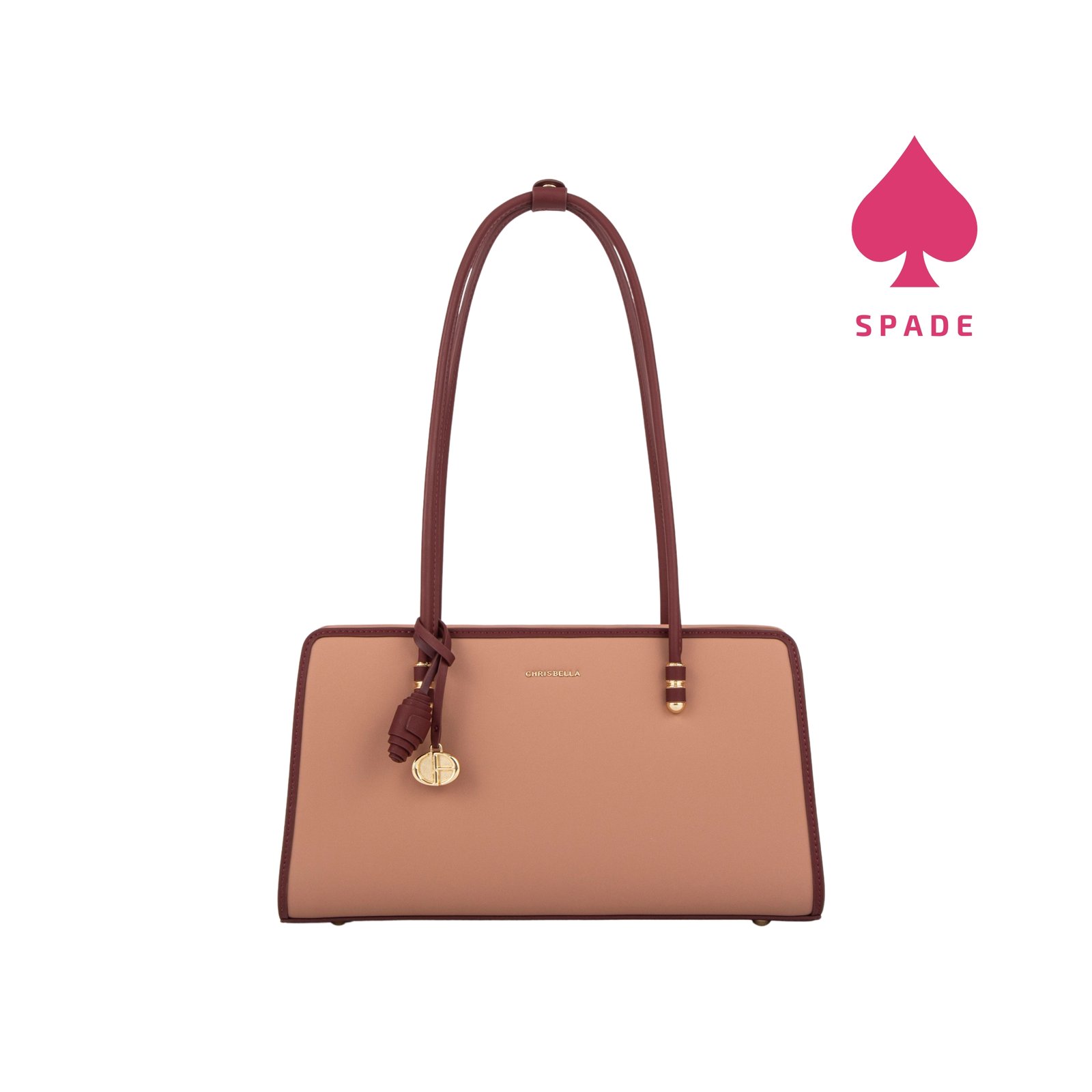 Chrisbella Charm Detail Structured Side Bag