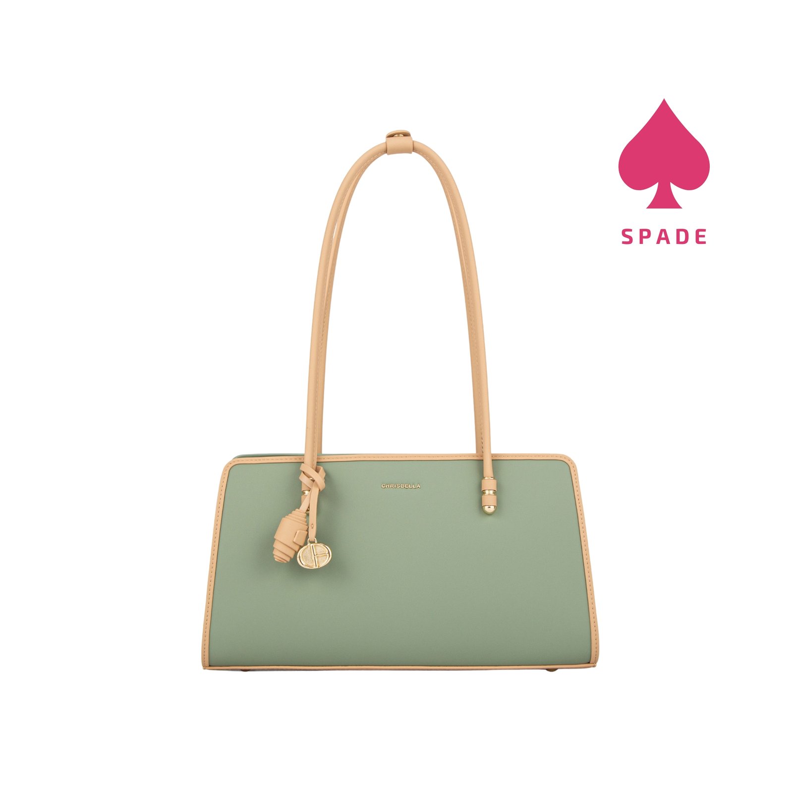 Chrisbella Charm Detail Structured Side Bag