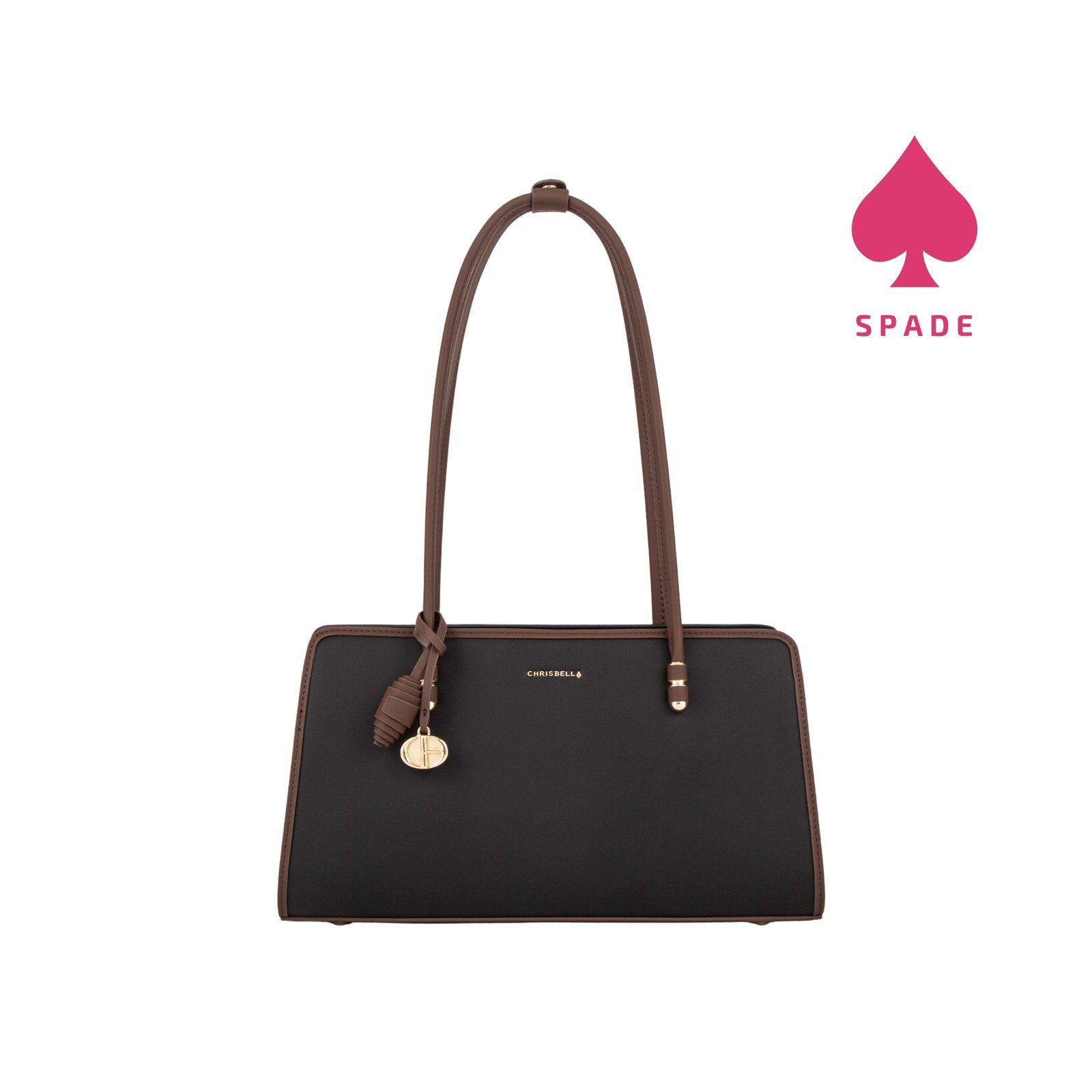 Chrisbella Charm Detail Structured Side Bag