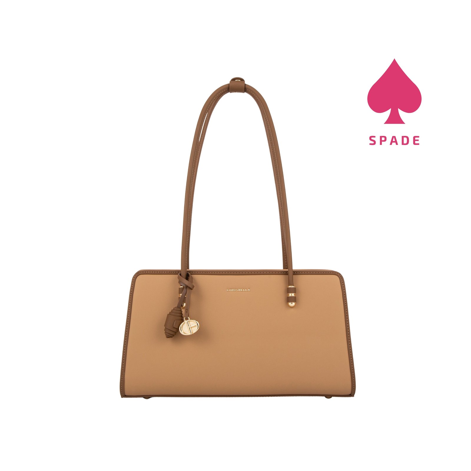 Chrisbella Charm Detail Structured Side Bag