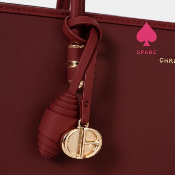 Chrisbella Charm Detail Structured Side Bag