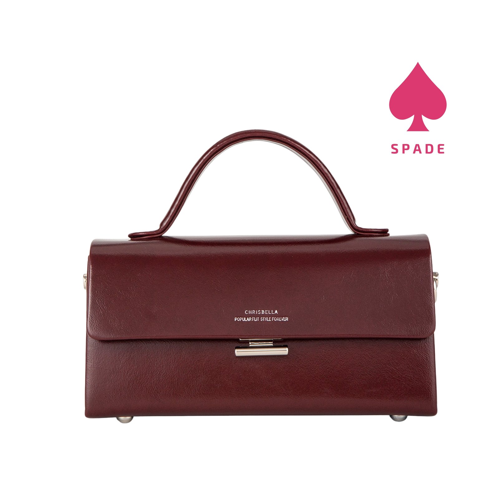 Chrisbella Classic Flap Top Handle Handbag