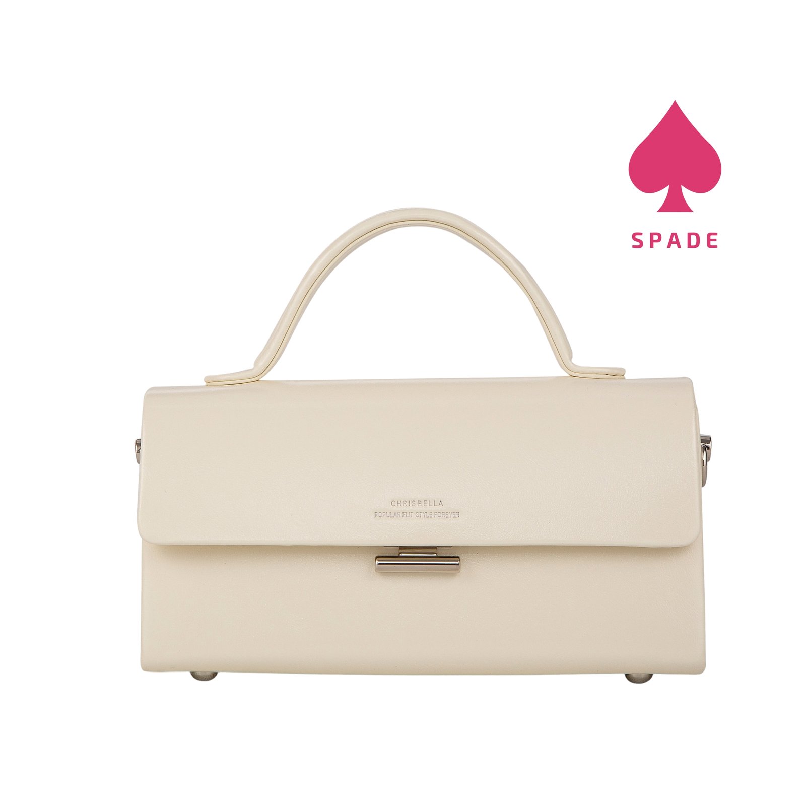 Chrisbella Classic Flap Top Handle Handbag