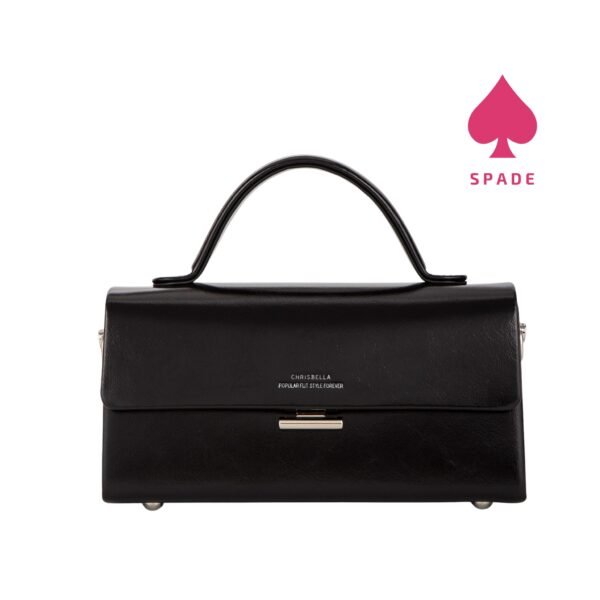 Chrisbella Classic Flap Top Handle Handbag