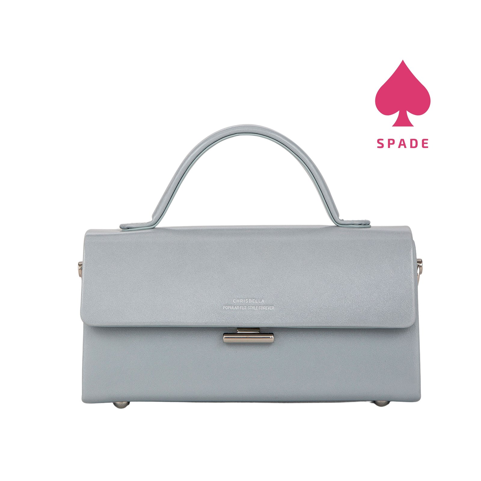 Chrisbella Classic Flap Top Handle Handbag