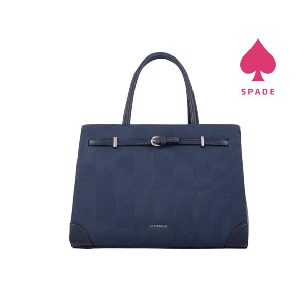 Chrisbella Buckle Detail Textured Handbag