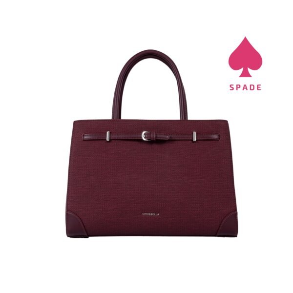 Chrisbella Buckle Detail Textured Handbag