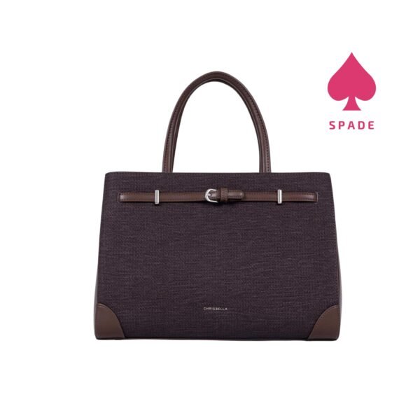 Chrisbella Buckle Detail Textured Handbag