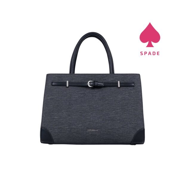 Chrisbella Buckle Detail Textured Handbag
