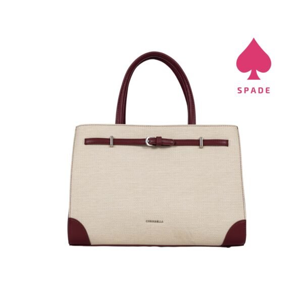 Chrisbella Buckle Detail Textured Handbag