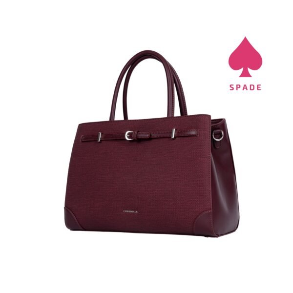 Chrisbella Buckle Detail Textured Handbag