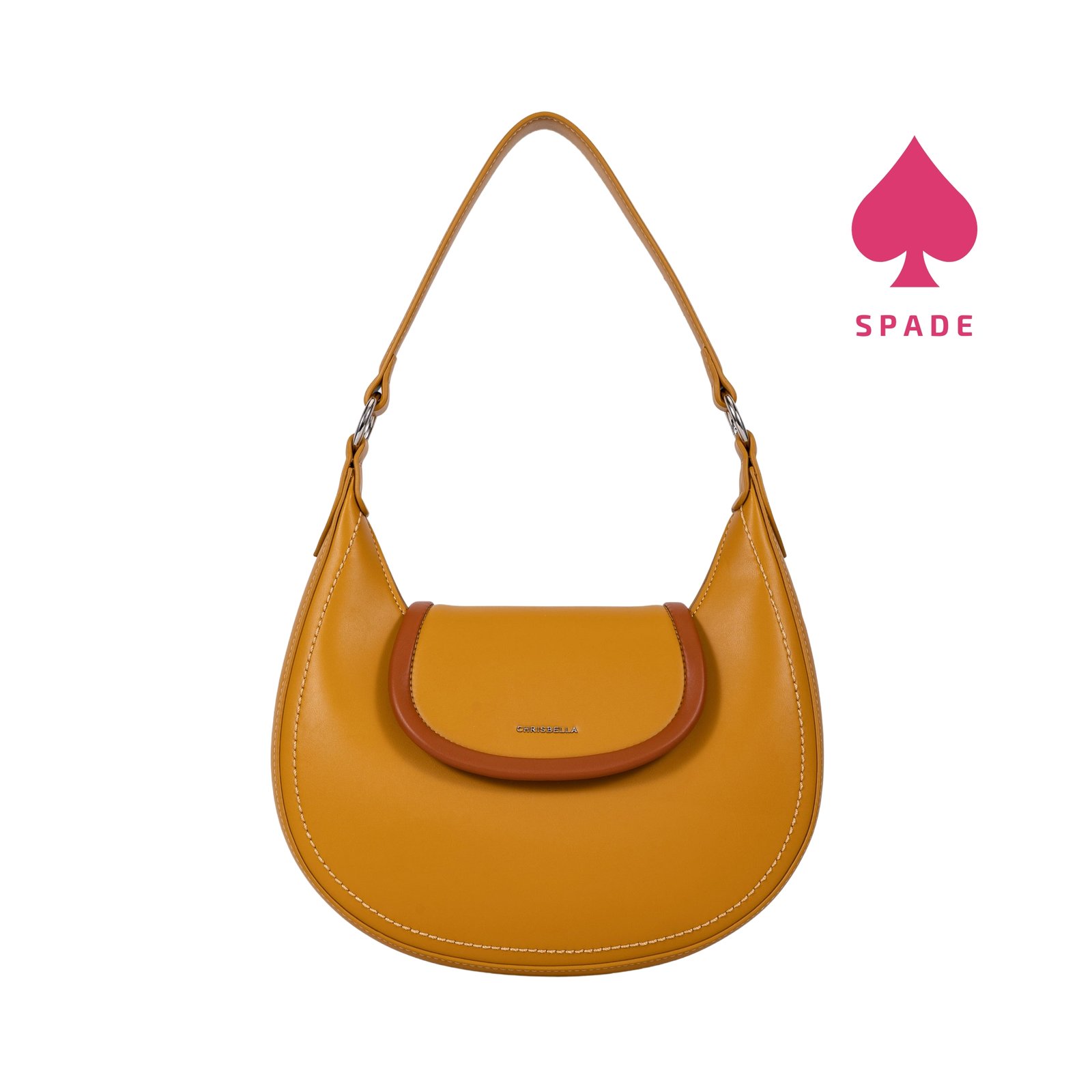 Chrisbella Contrast Trim Hobo Side Bag