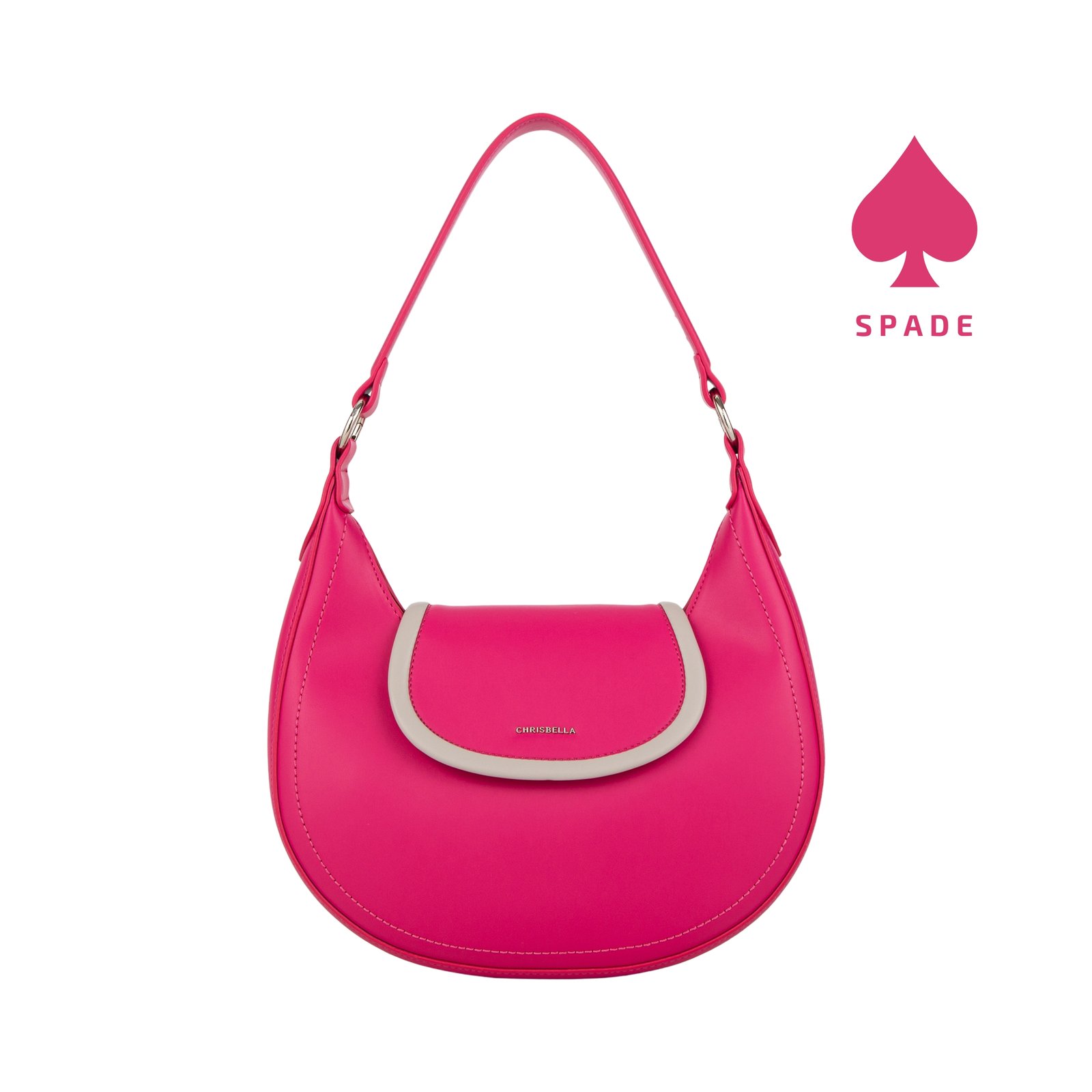 Chrisbella Contrast Trim Hobo Side Bag