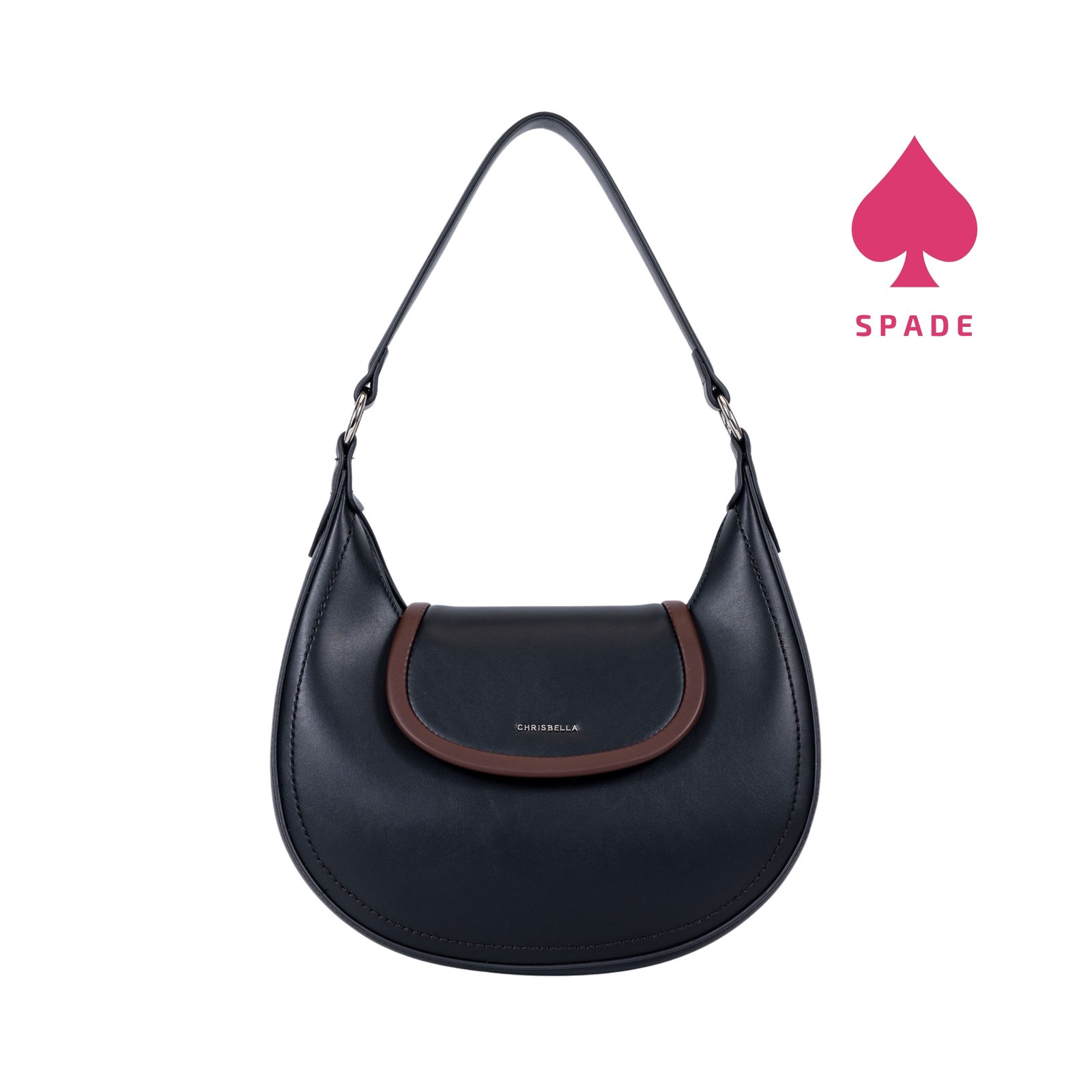 Chrisbella Contrast Trim Hobo Side Bag