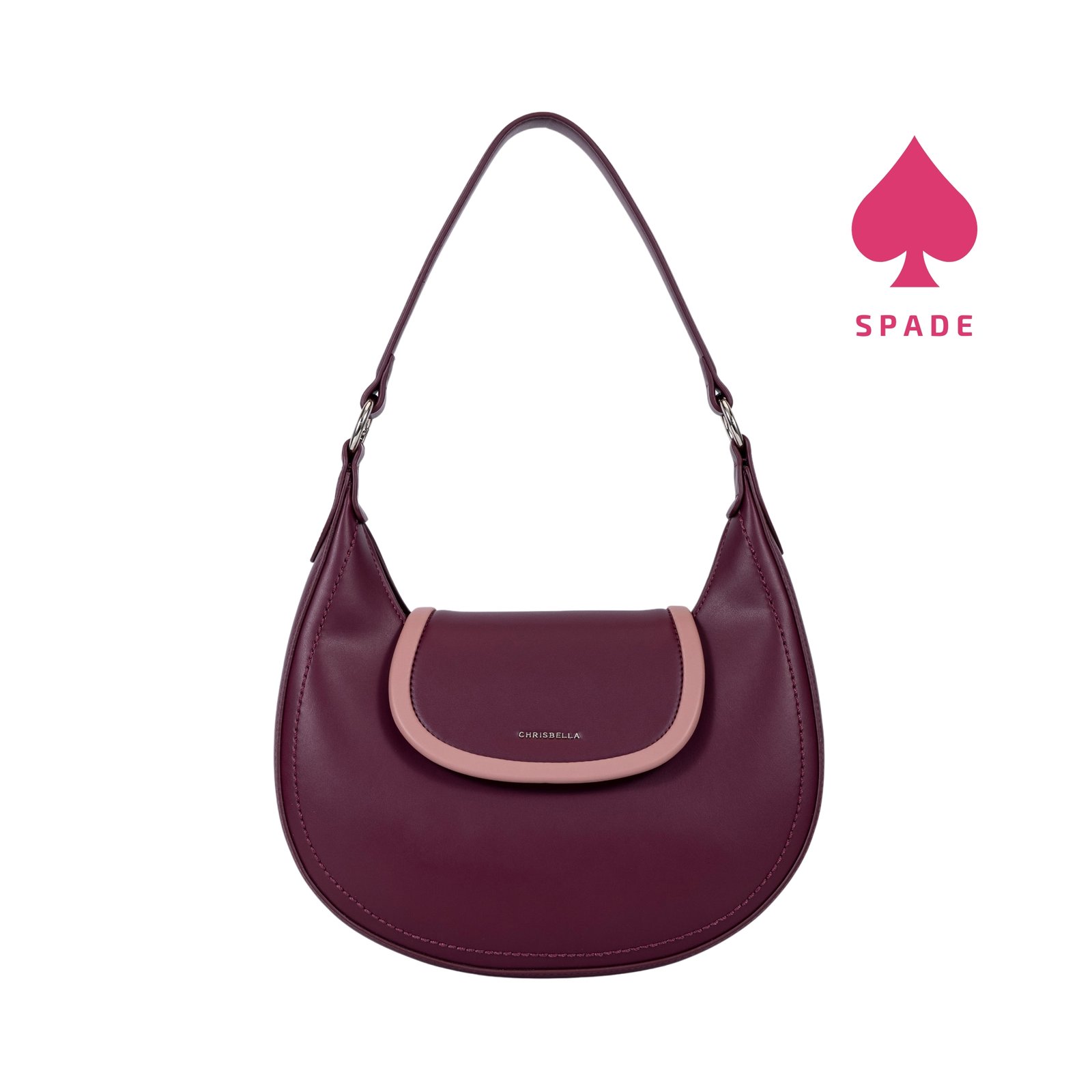 Chrisbella Contrast Trim Hobo Side Bag