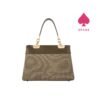 Chrisbella Textured Panel Structured Handbag