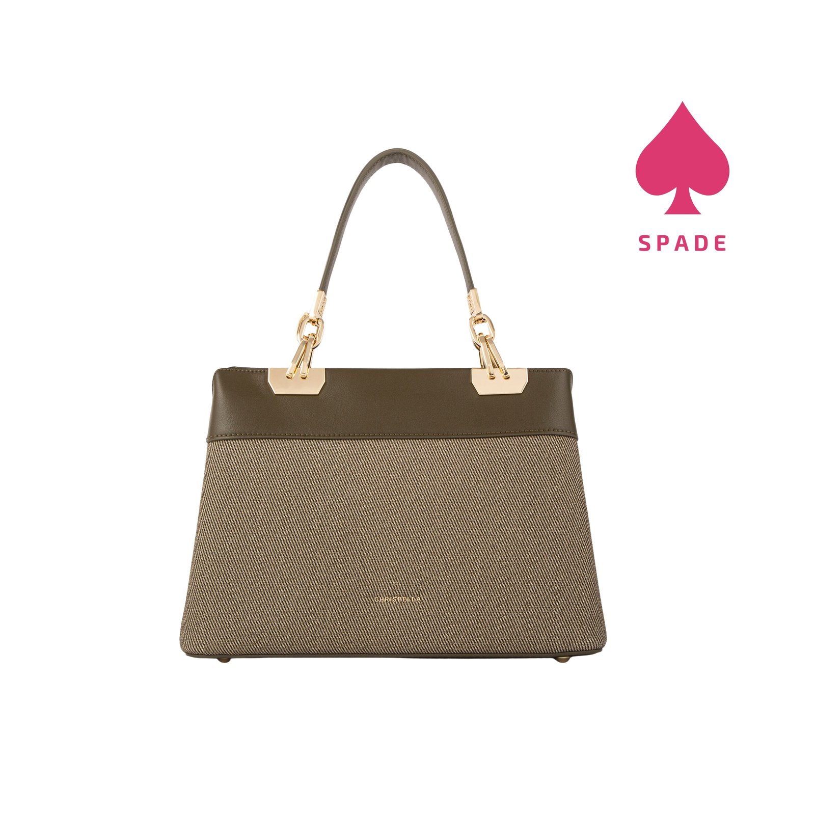 Chrisbella Textured Panel Structured Handbag