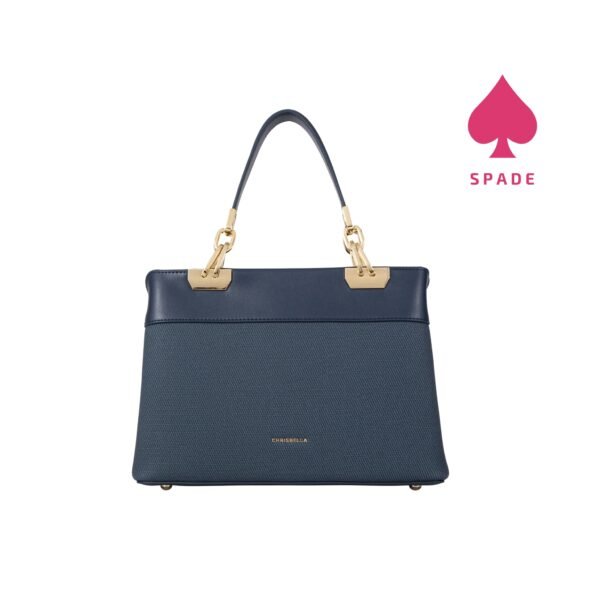 Chrisbella Textured Panel Structured Handbag