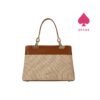 Chrisbella Textured Panel Structured Handbag
