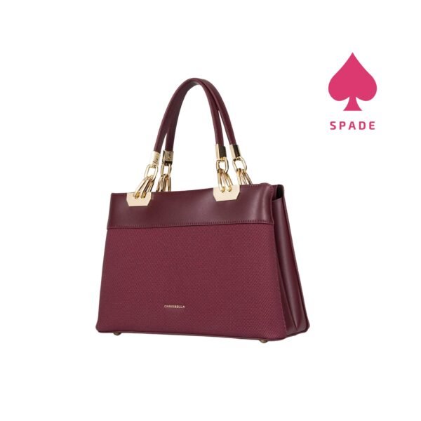 Chrisbella Textured Panel Structured Handbag