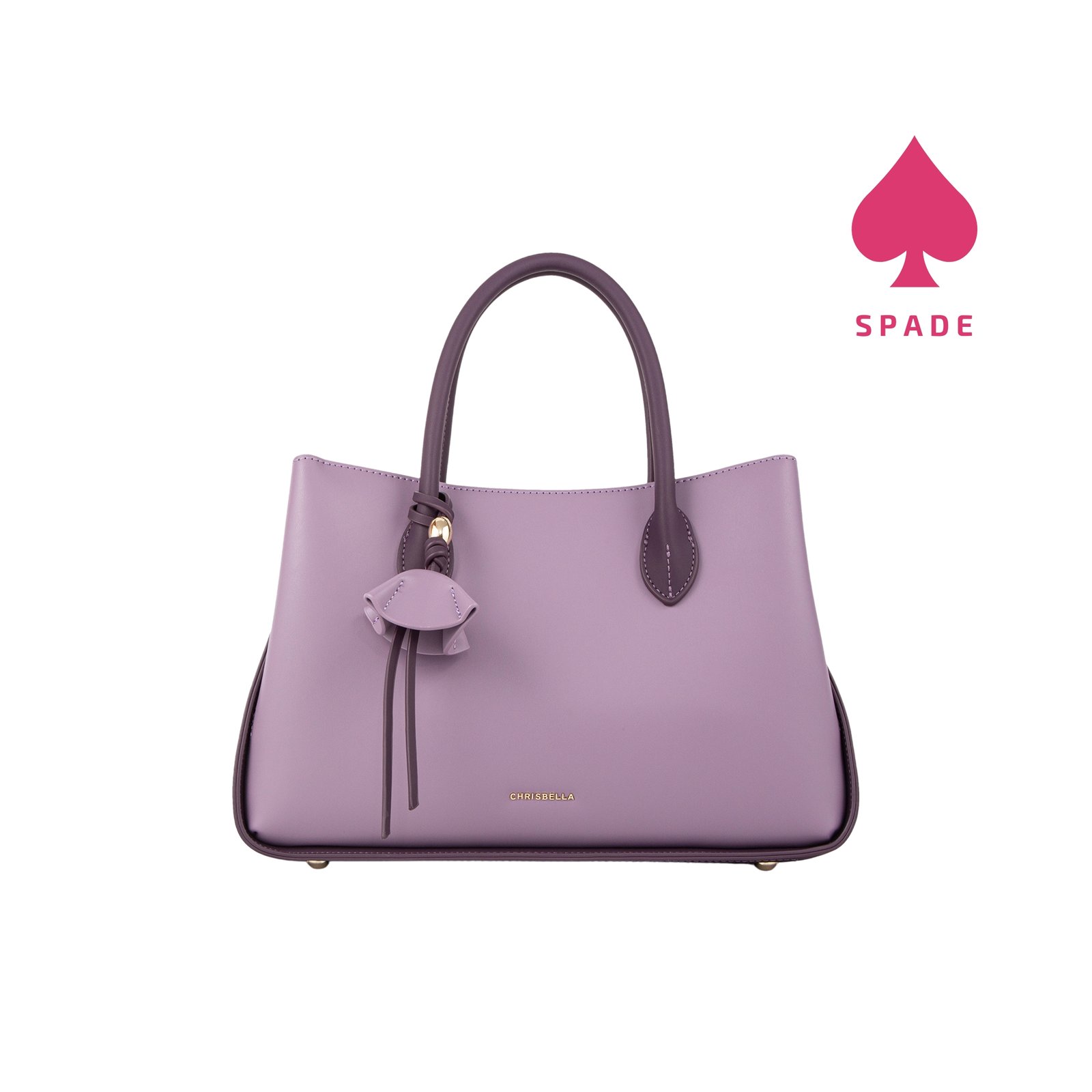 Chrisbella Floral Charm Structured Handbag