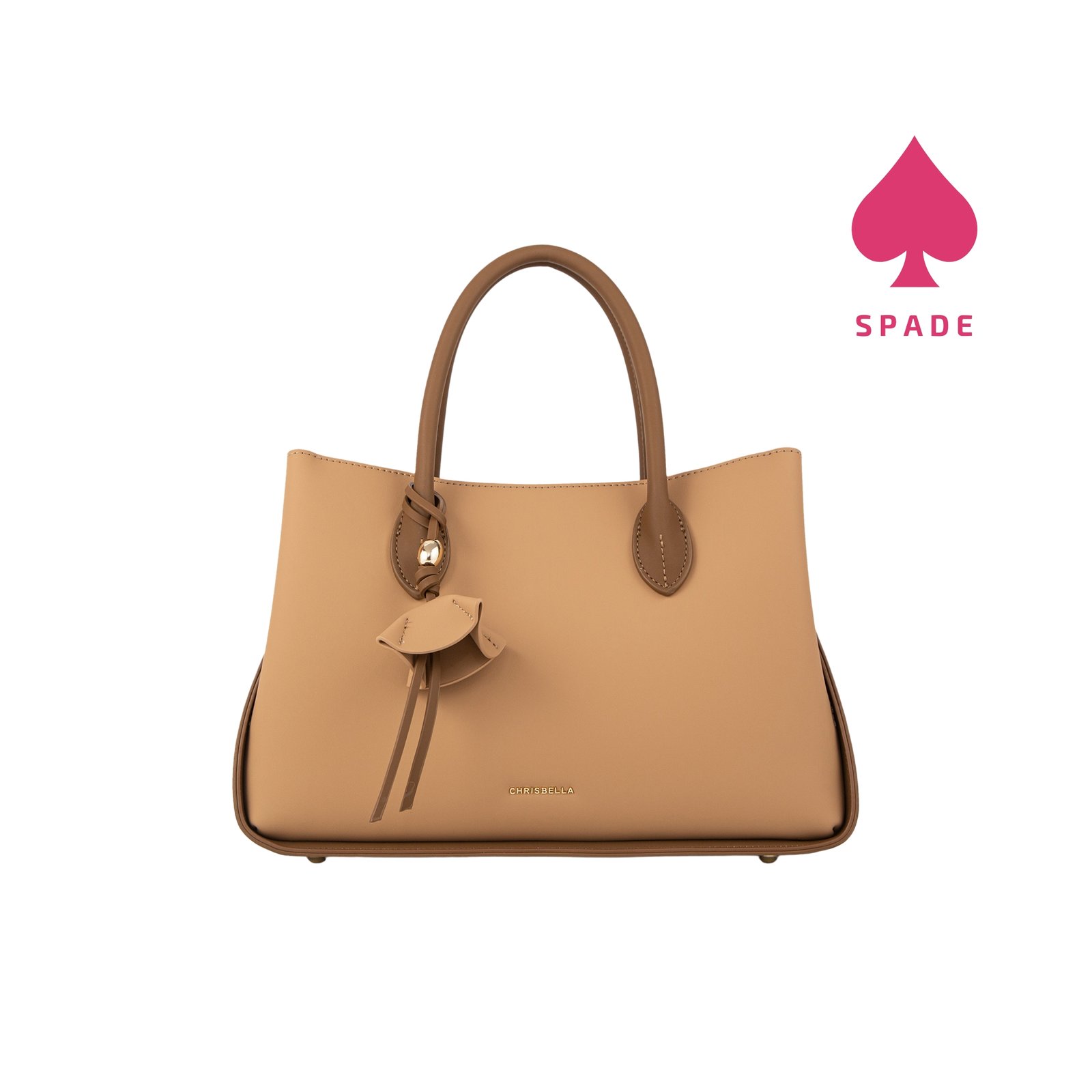 Chrisbella Floral Charm Structured Handbag