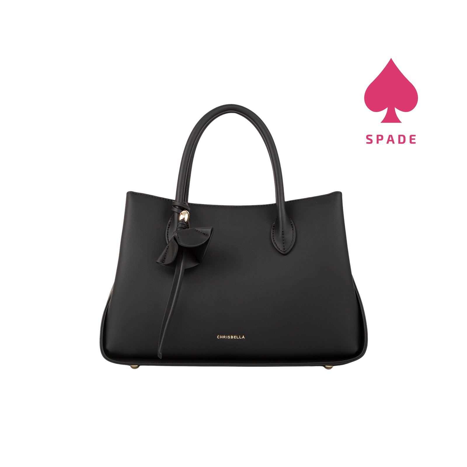 Chrisbella Floral Charm Structured Handbag