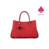 Chrisbella Floral Charm Structured Handbag