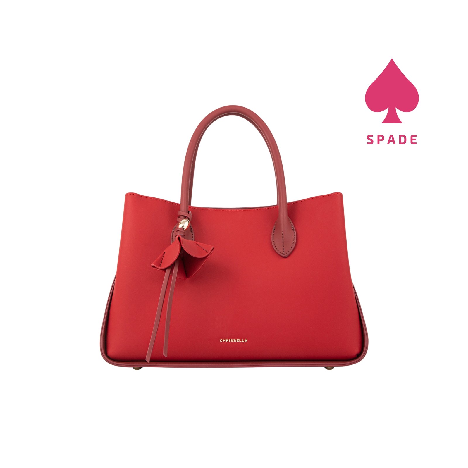 Chrisbella Floral Charm Structured Handbag
