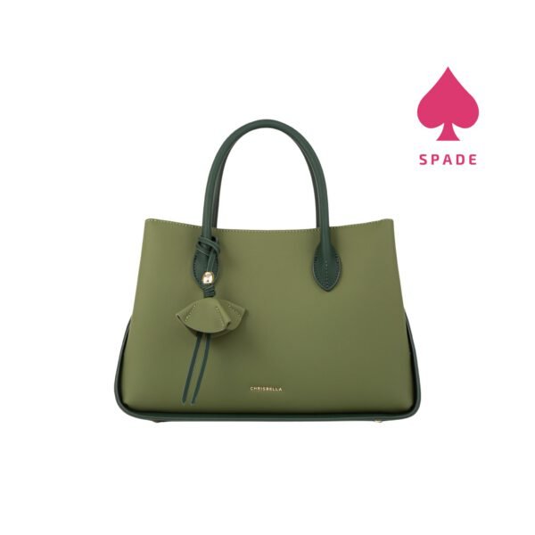 Chrisbella Floral Charm Structured Handbag