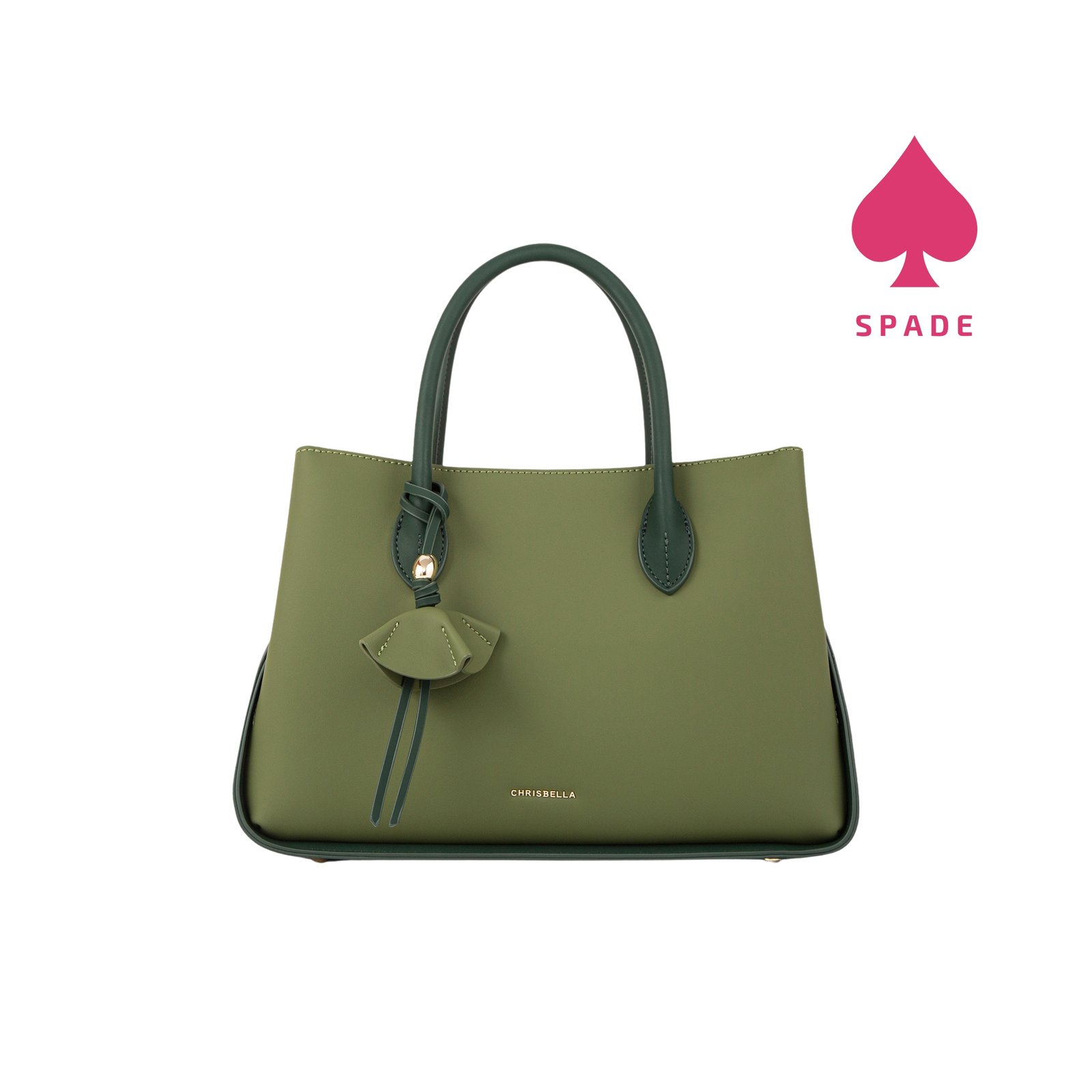 Chrisbella Floral Charm Structured Handbag