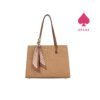 Chrisbella Scarf Accent Structured Tote Bag