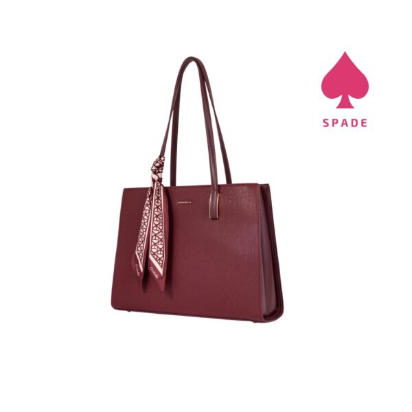 Chrisbella Scarf Accent Structured Tote Bag