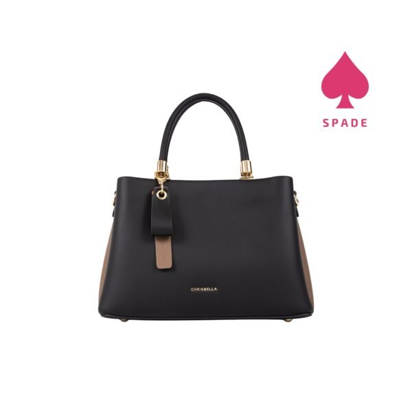 Chrisbella Structured Top Handle Handbag
