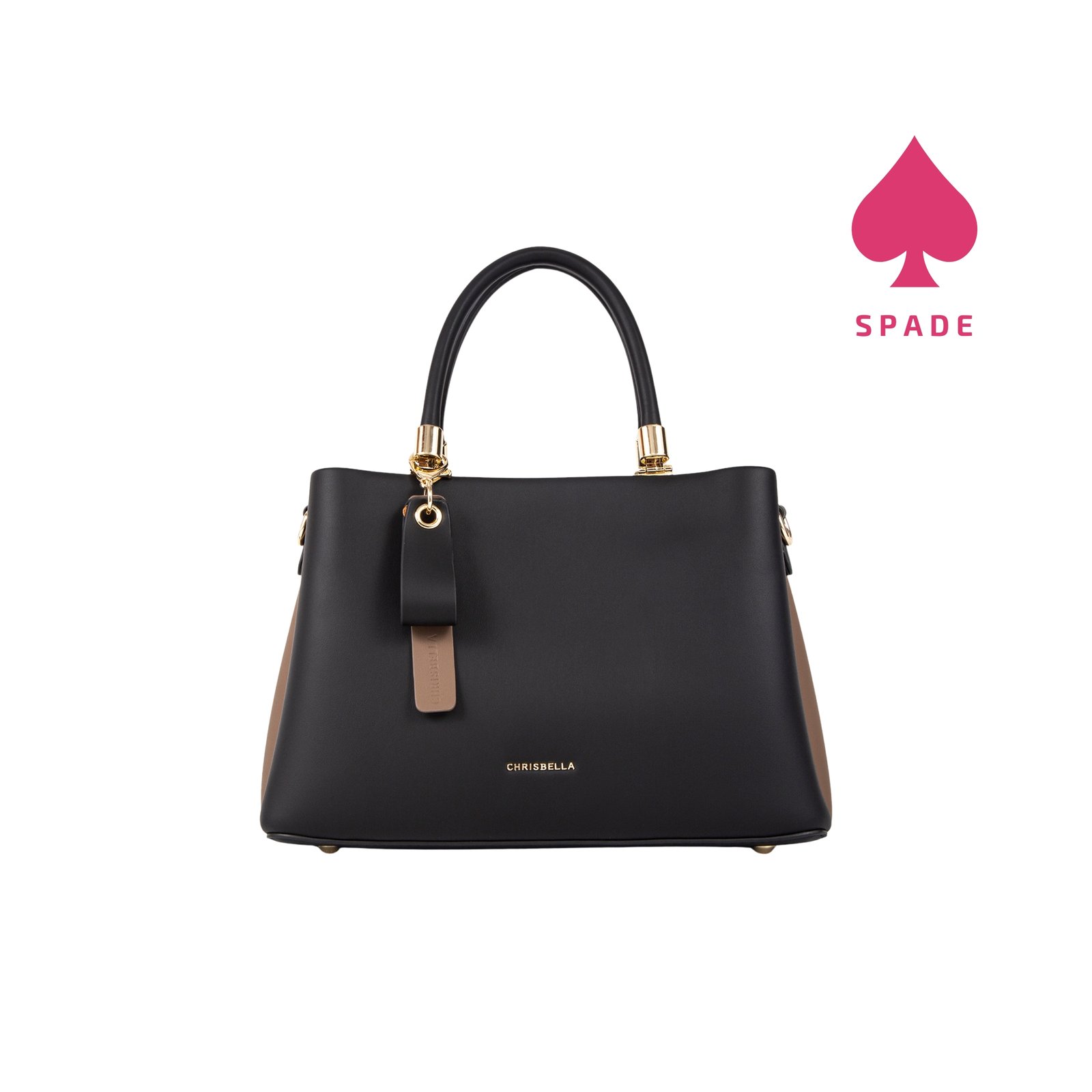 Chrisbella Structured Top Handle Handbag