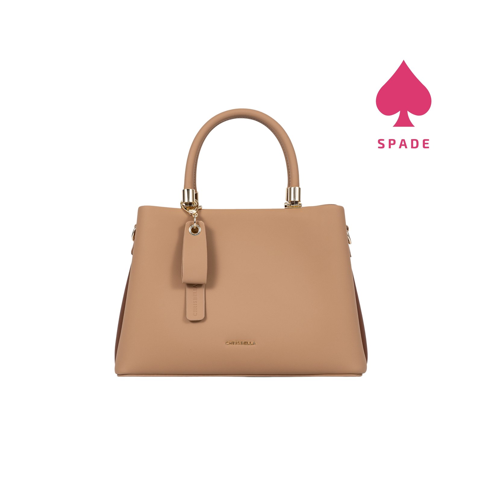 Chrisbella Structured Top Handle Handbag