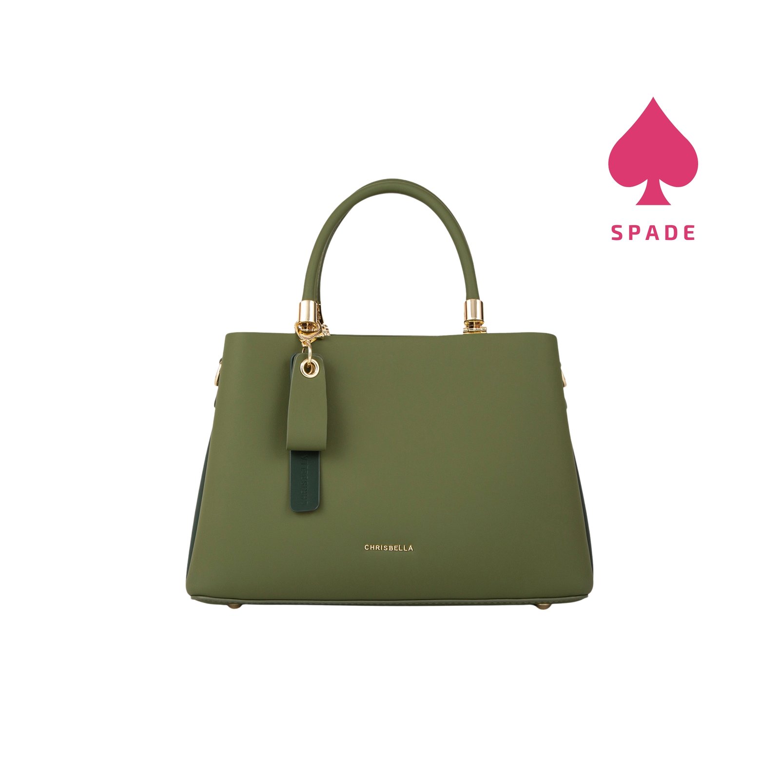 Chrisbella Structured Top Handle Handbag