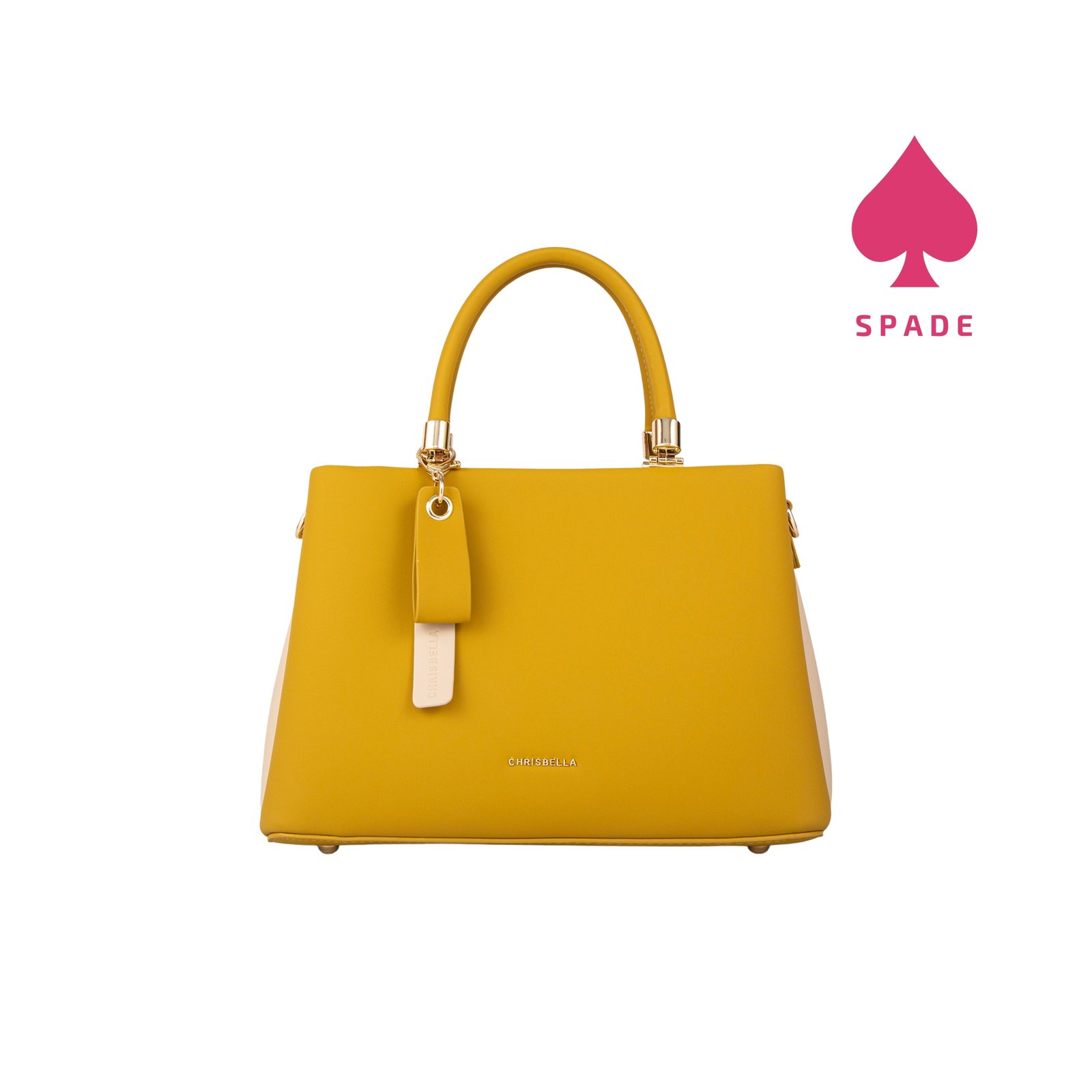 Chrisbella Structured Top Handle Handbag