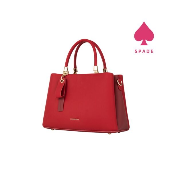 Chrisbella Structured Top Handle Handbag